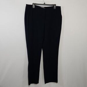 Foley's Trouser Career Blue Zip Clasp Pockets Poly Women SZ 36 Office Business